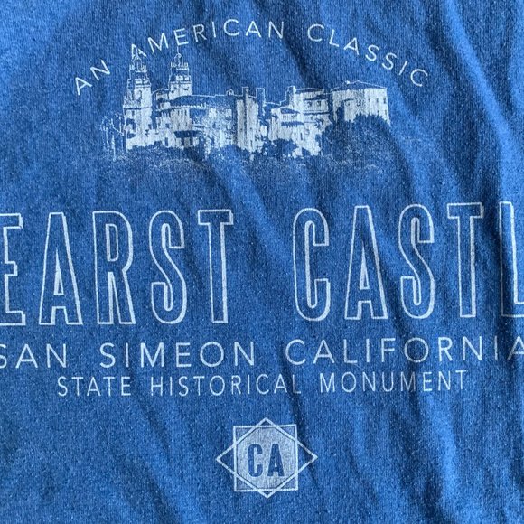 Hearst Castle size M UNISEX L/S t-shirt Lot blue Grey 50/50 - Picture 6 of 7